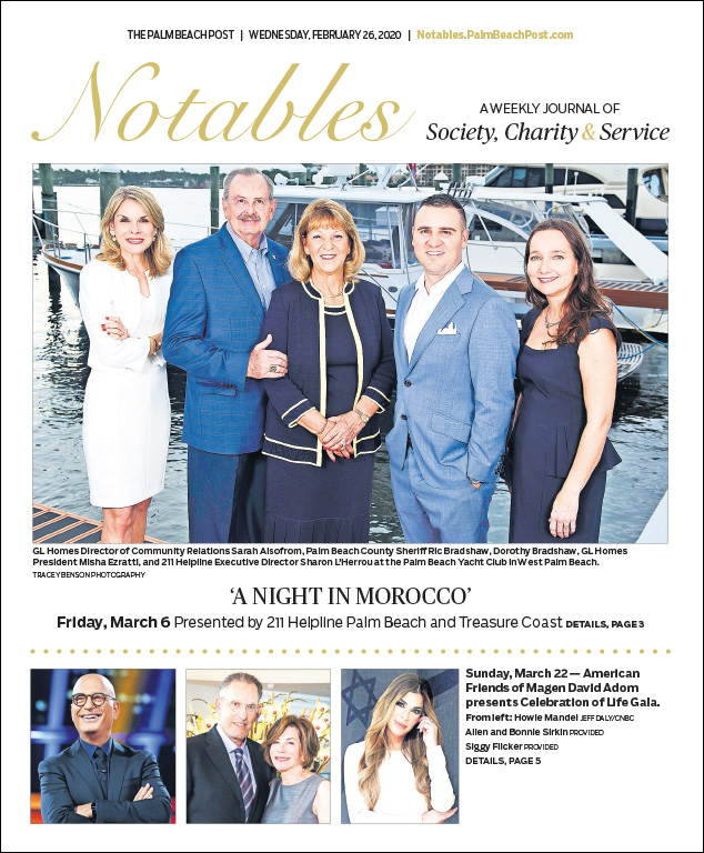 GL Homes featured on Palm Beach Post Notables front cover