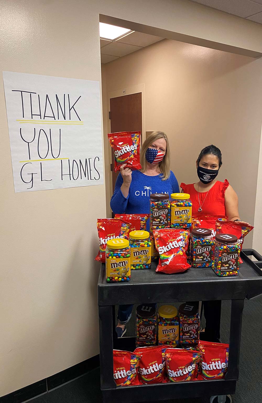 Boys & Girls Club receive candy from GL Homes