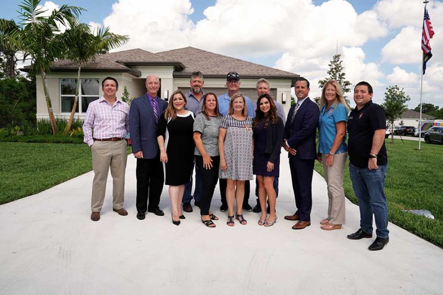 GL Homes Builds MortgageFree Home For Gold Star Family in Port St