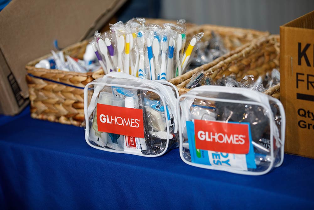 Kits assembled by the GL Homes team.