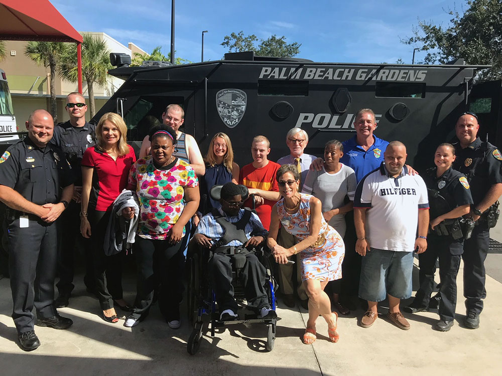 GL Homes and Legal Aid Society Tour Palm Beach Gardens Police & Fire Rescue