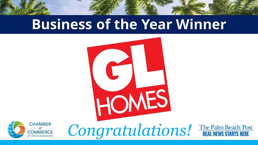 GL Homes Chamber of Palm Beaches Business of the Year Winner
