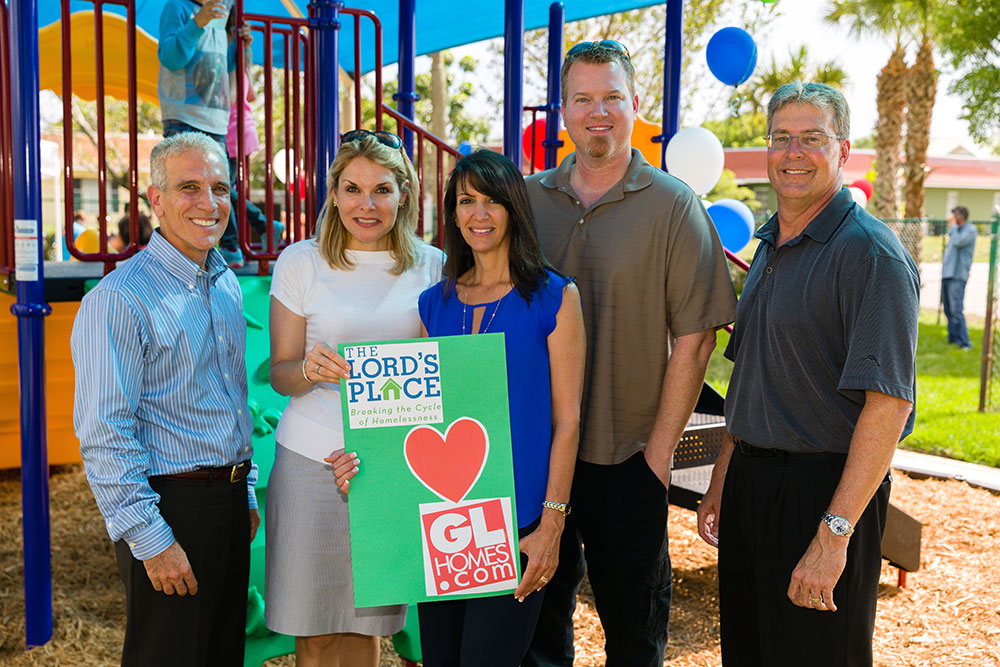 GL Homes and The Lord's Place open new playground in West Palm Beach, Florida