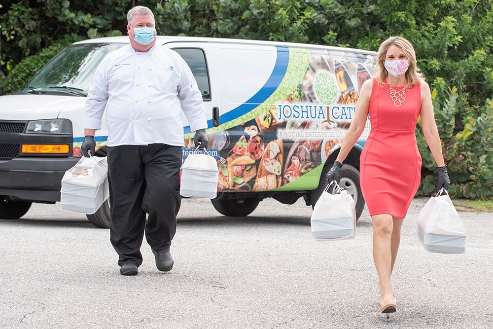 Delivering lunch to 211 Helpline’s crisis team