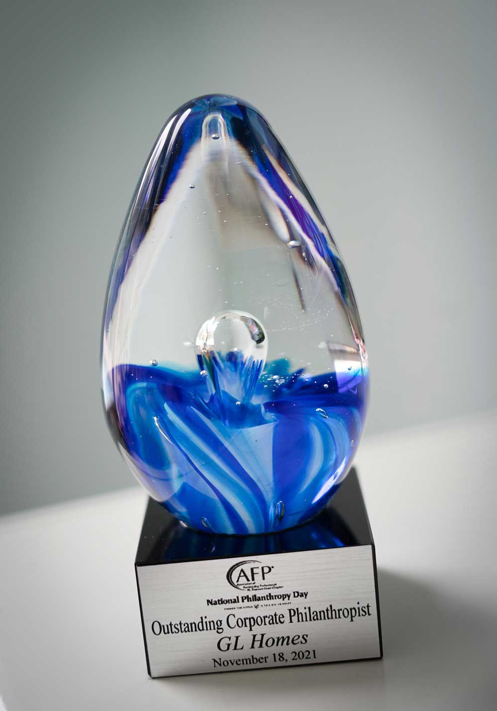 GL Homes wins the Outstanding Corporate Philanthropist Award