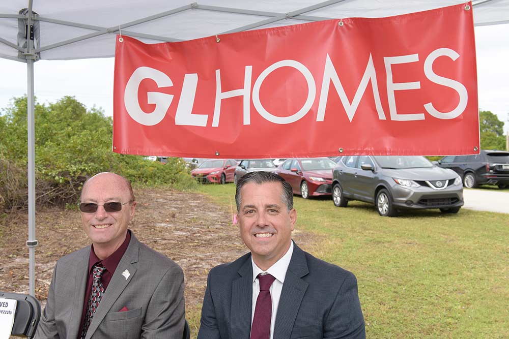 GL Homes at the groundbreaking ceremony for Gold Star family