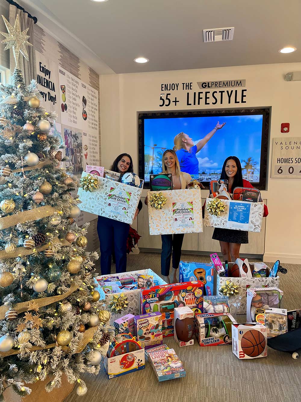 GL Homes collects gifts for Boys & Girls Clubs of Palm Beach County Holiday Gift Drive