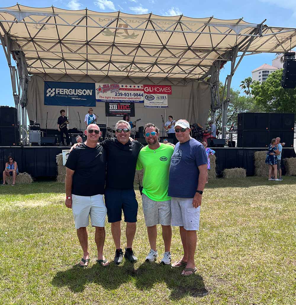 GL Homes sponsored the Lee Building Industry Association's BBQ Bands and Brew in Fort Myers.