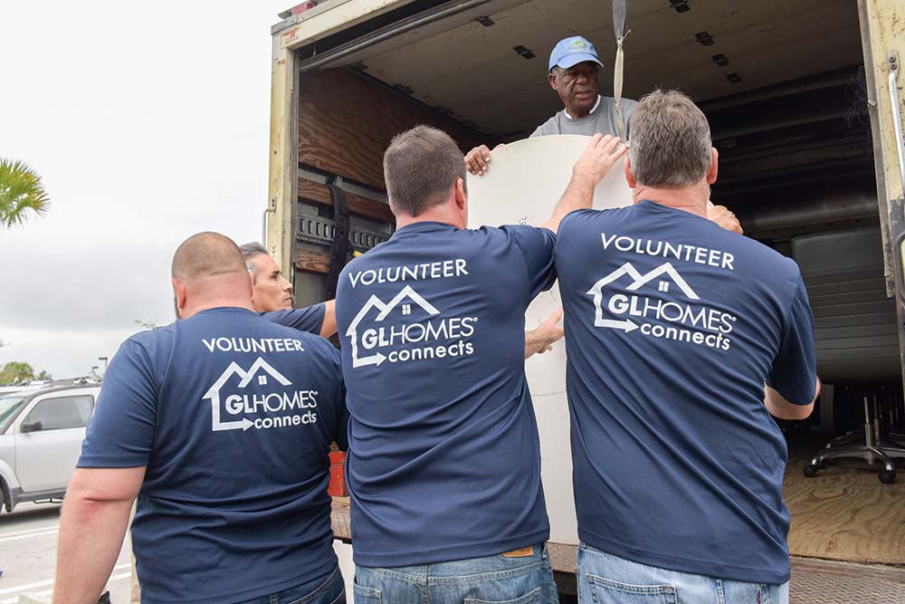 GL Homes donates furniture to St. Lucie Habitat for Humanity in Florida.