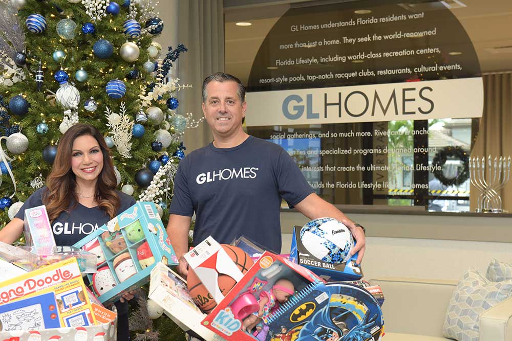 Holiday gifts are delivered by GL Homes to the Boys & Girls Clubs of St. Lucie County.