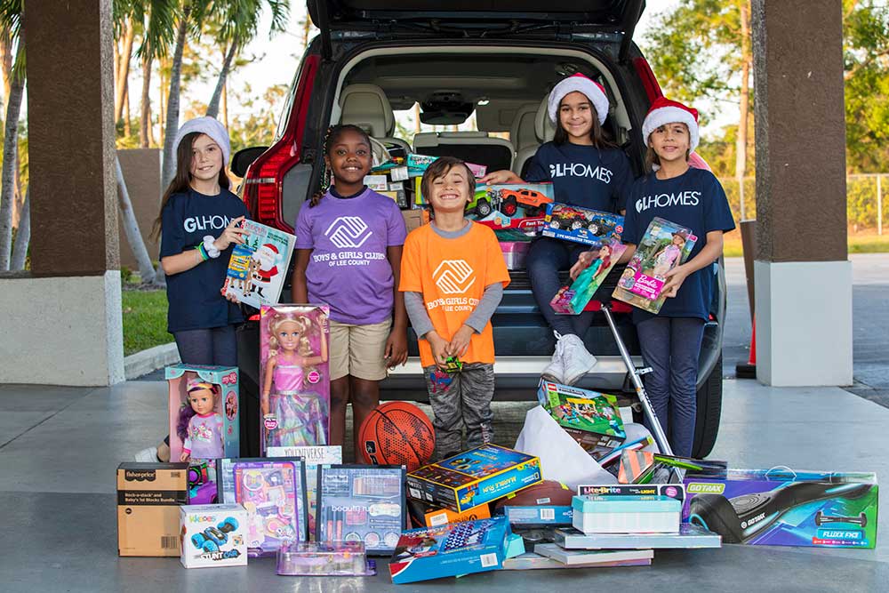 Boys & Girls Clubs of Lee County Holiday Gift Drive and GL Homes.