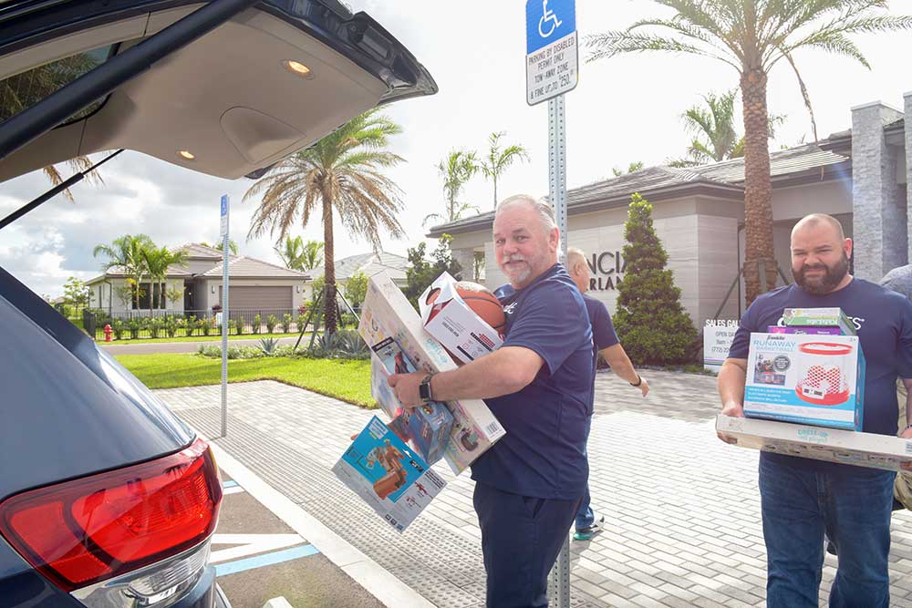GL Homes delivers gift to the Boys & Girls Clubs of St. Lucie County Holiday Gift Drive 2022.