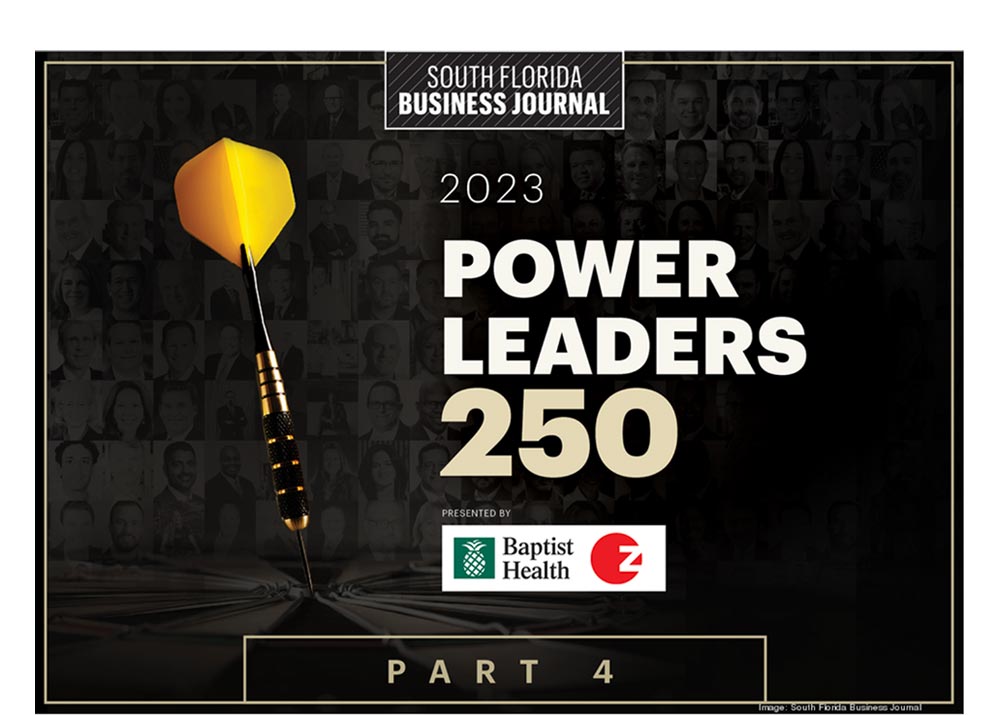 GL Homes President, Misha Ezratti is selected as a South Florida Business Journal Power Leader for the seventh consecutive year.