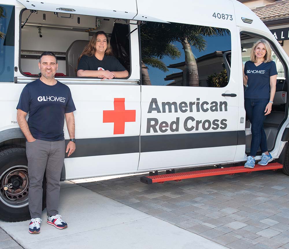 GL Homes partners with American Red Cross.