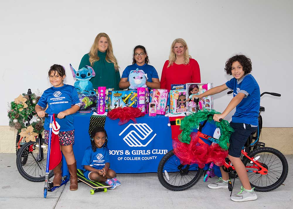 GL Homes donates to Boys & Girls Club of Collier County gift drive.