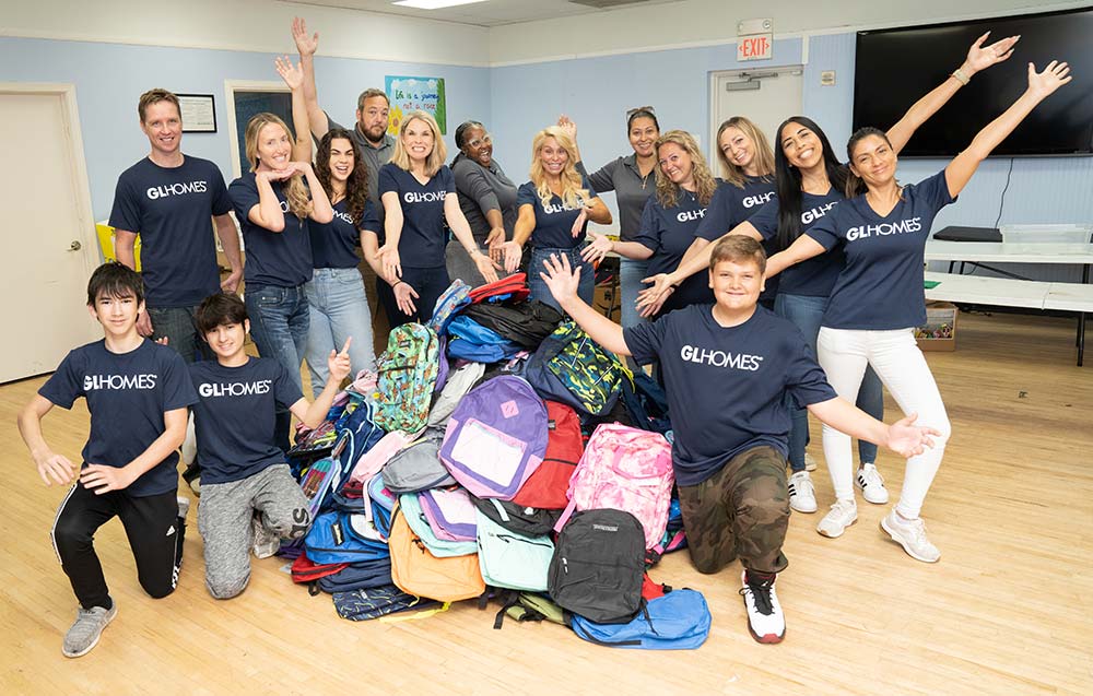 GL Homes volunteers at the Boys & Girls Clubs of Palm Beach County Back to School Drive.