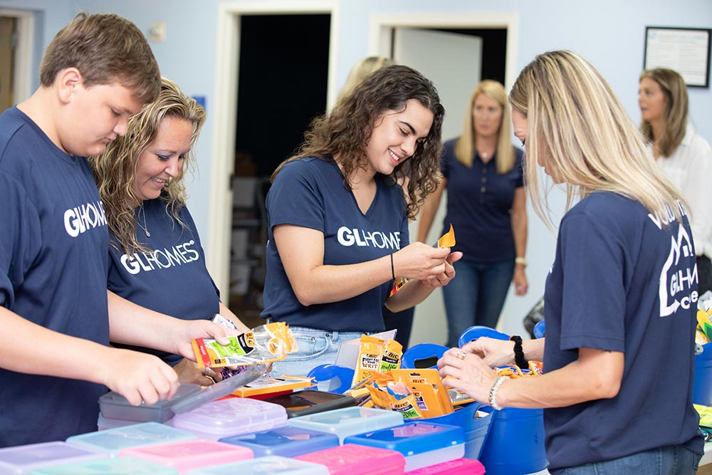 GL Homes volunteers at the Boys & Girls Clubs of Palm Beach County Back to School Drive.