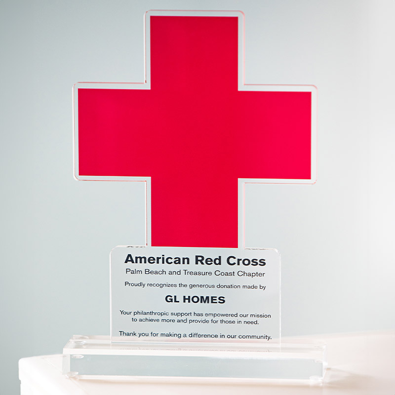 GL Homes is recognized by the American Red Cross.