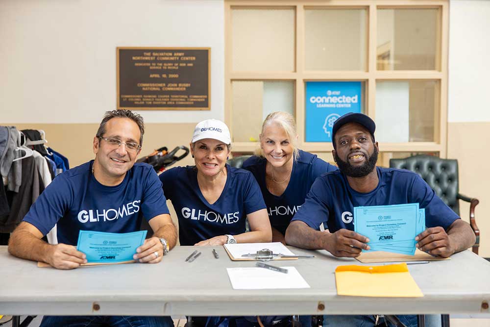 GL Homes volunteers at Project Homeless Connect in Palm Beach County, FL.