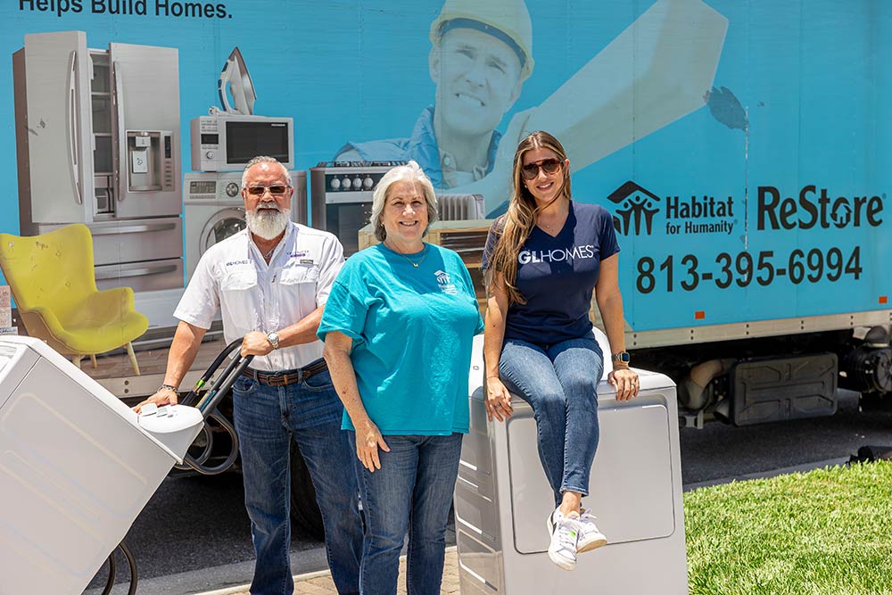GL Homes donates furniture to Habitat for Humanity of East and Central Pasco County.