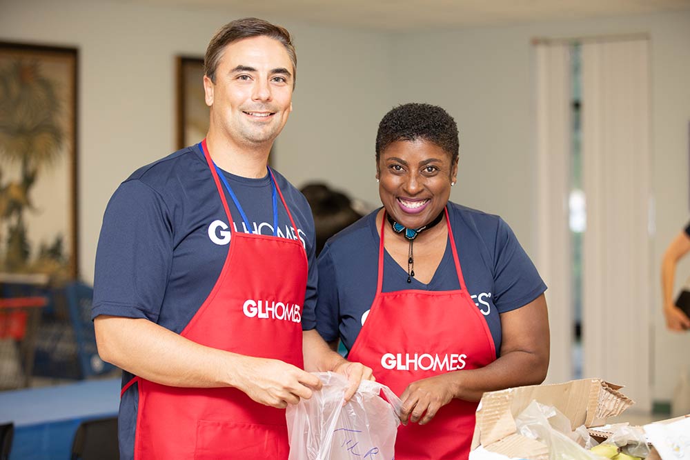 GL Homes lends their volunteer support to help homeless youths and The Lewis Center.