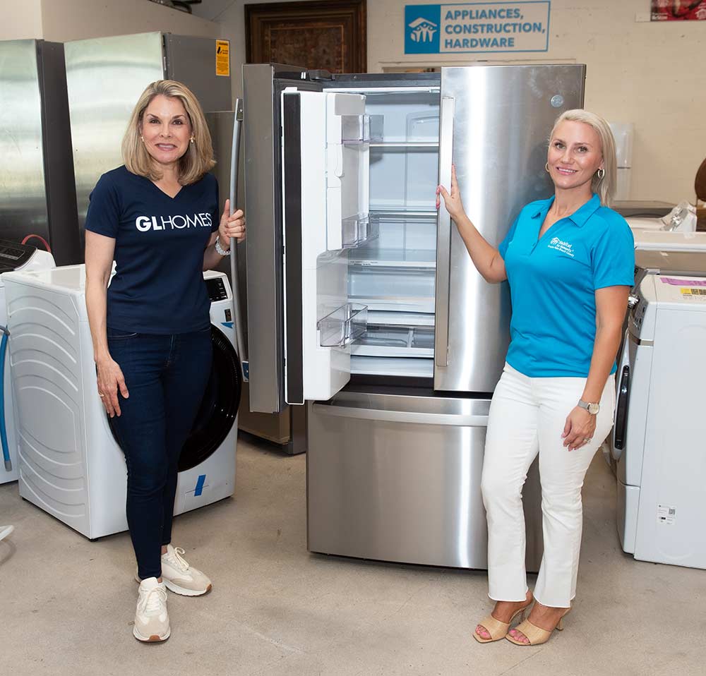 GL Homes supports Habitat for Humanity by donating appliances.