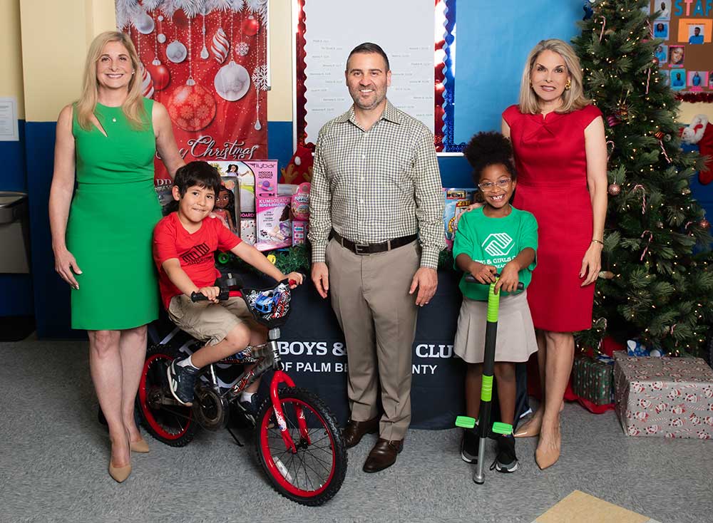 GL Homes supports the Boys & Girls Clubs of Palm Beach County Holiday Gift Drive.