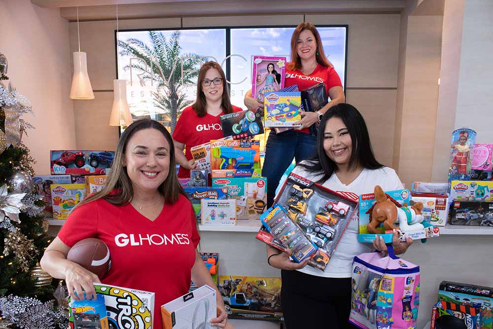 GL Homes support Boys & Girls Clubs of Lee County as they collect gifts for the holidays.
