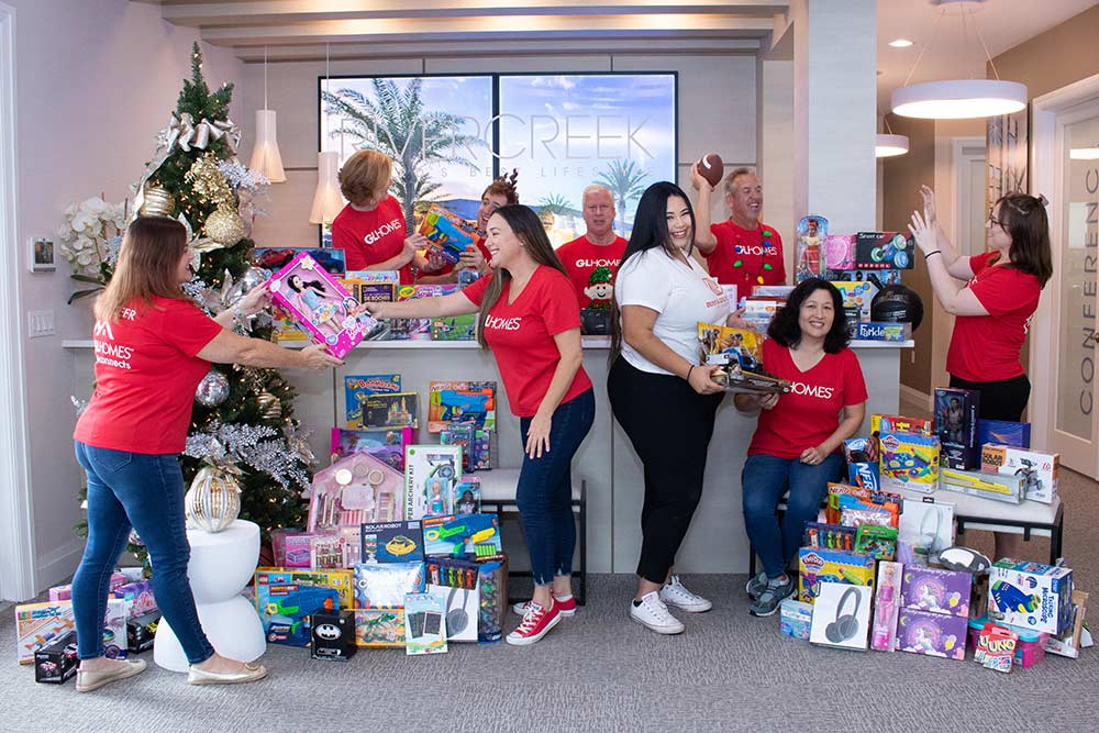 GL Homes collects toys, games and gifts for Boys & Girls Clubs of Lee County.