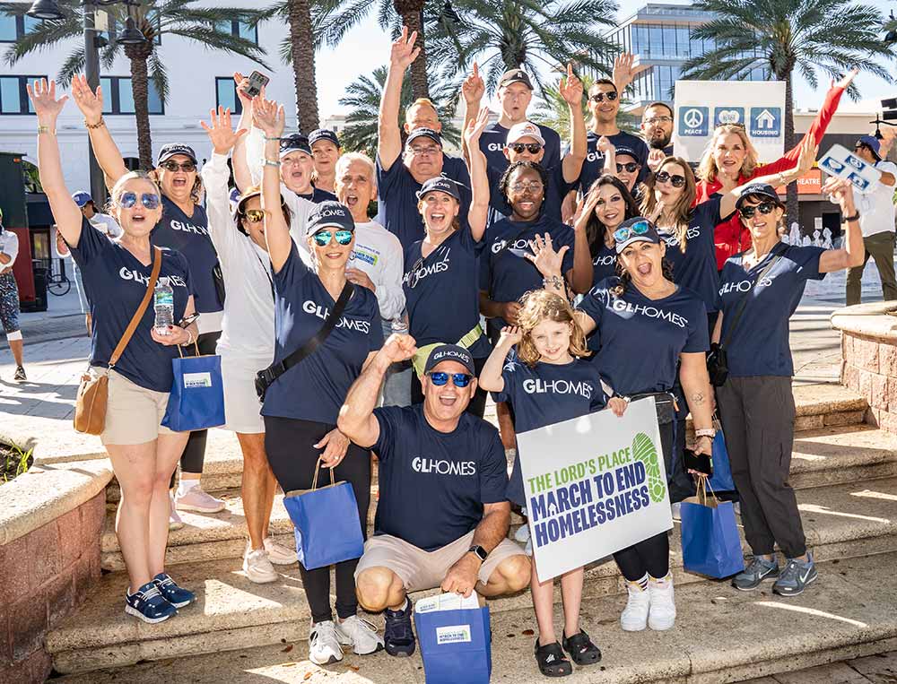 GL Homes supports The Lord's Place and M.A.R.C.H. to end homelessness in Florida. 