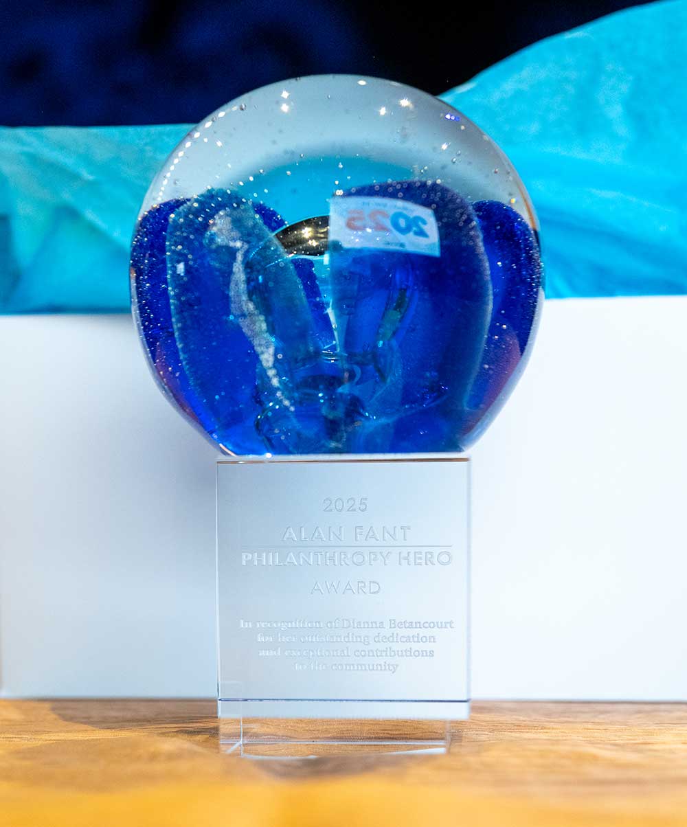 The GL Homes Annual Alan Fant Philanthropic Hero Award Trophy
