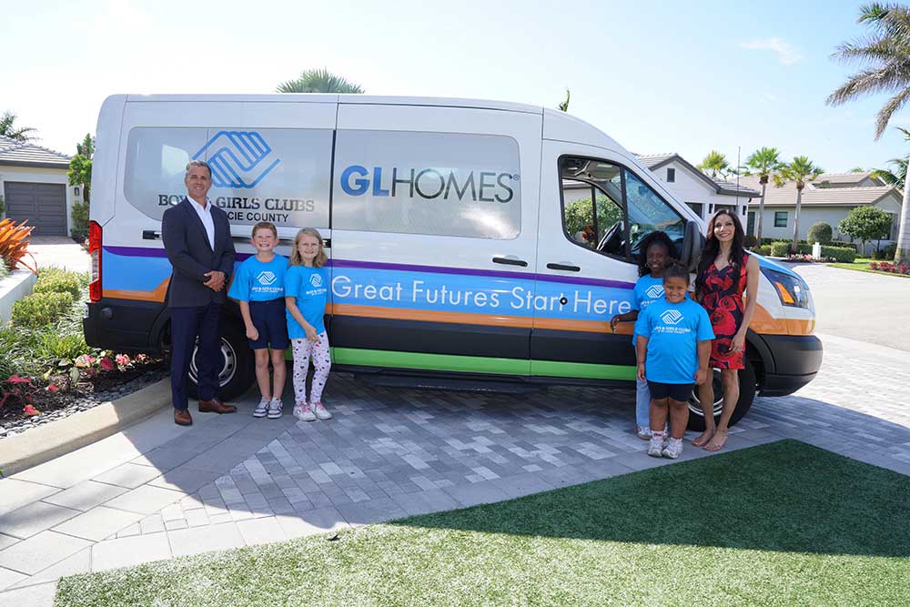 Boys & Girls Clubs of St. Lucie County unveiled a refreshed GL Homes van.