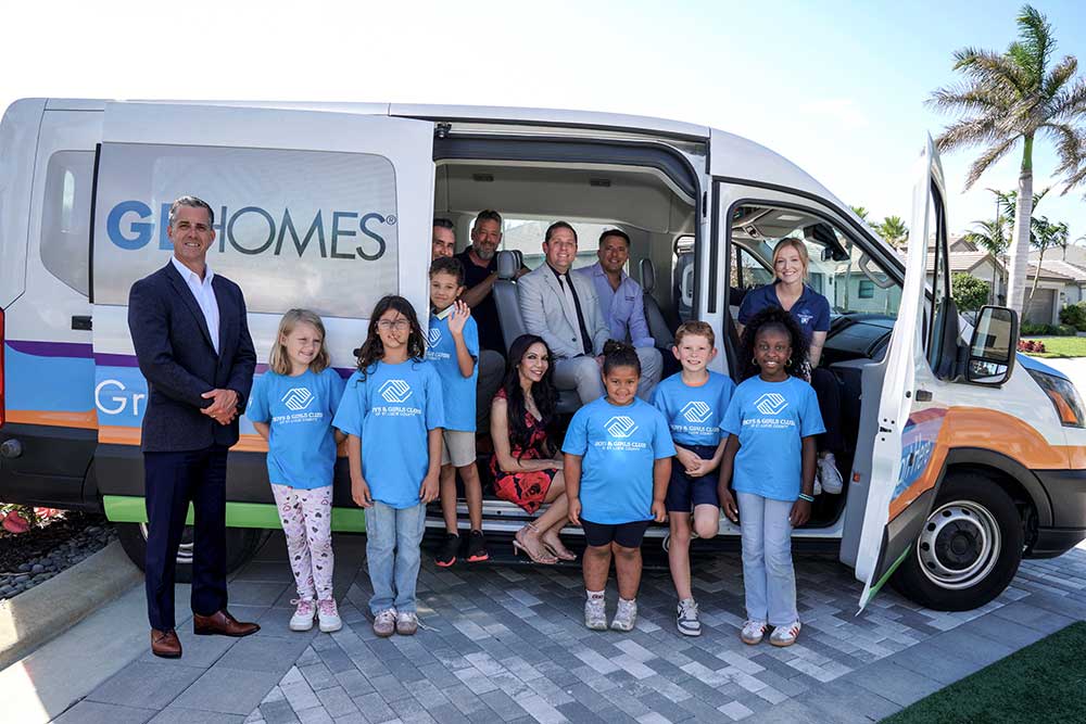 GL Homes and Boys & Girls Clubs of St. Lucie County unveil new van.