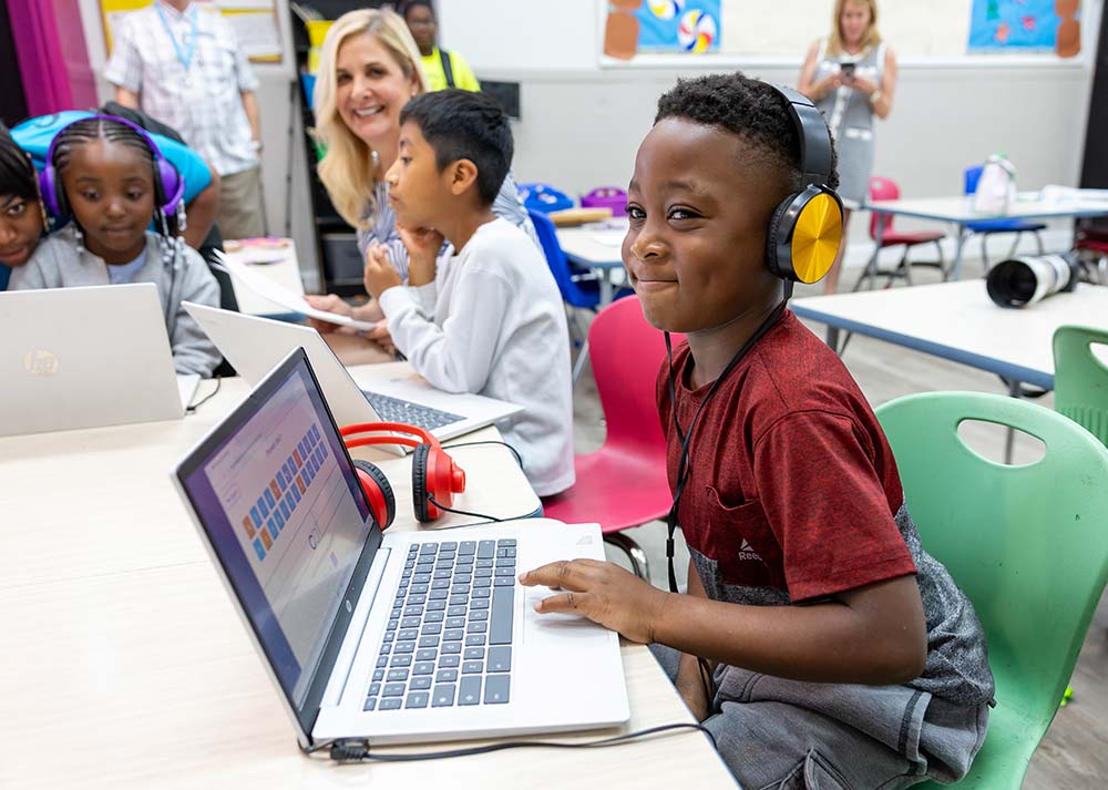 Children say the program helped raise grades to all A's.